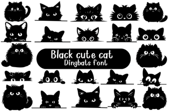 Creative Uses for a Black Cute Cat Font