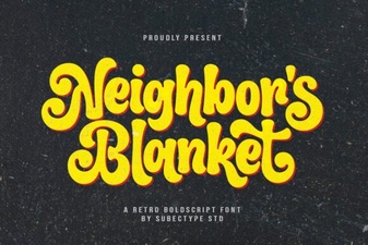 Designing with Neighbor's Blanket Font