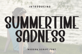 The Summertime Sadness Font for Design Projects