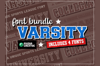 Varsity Sport Bundle: Font Design Ideas